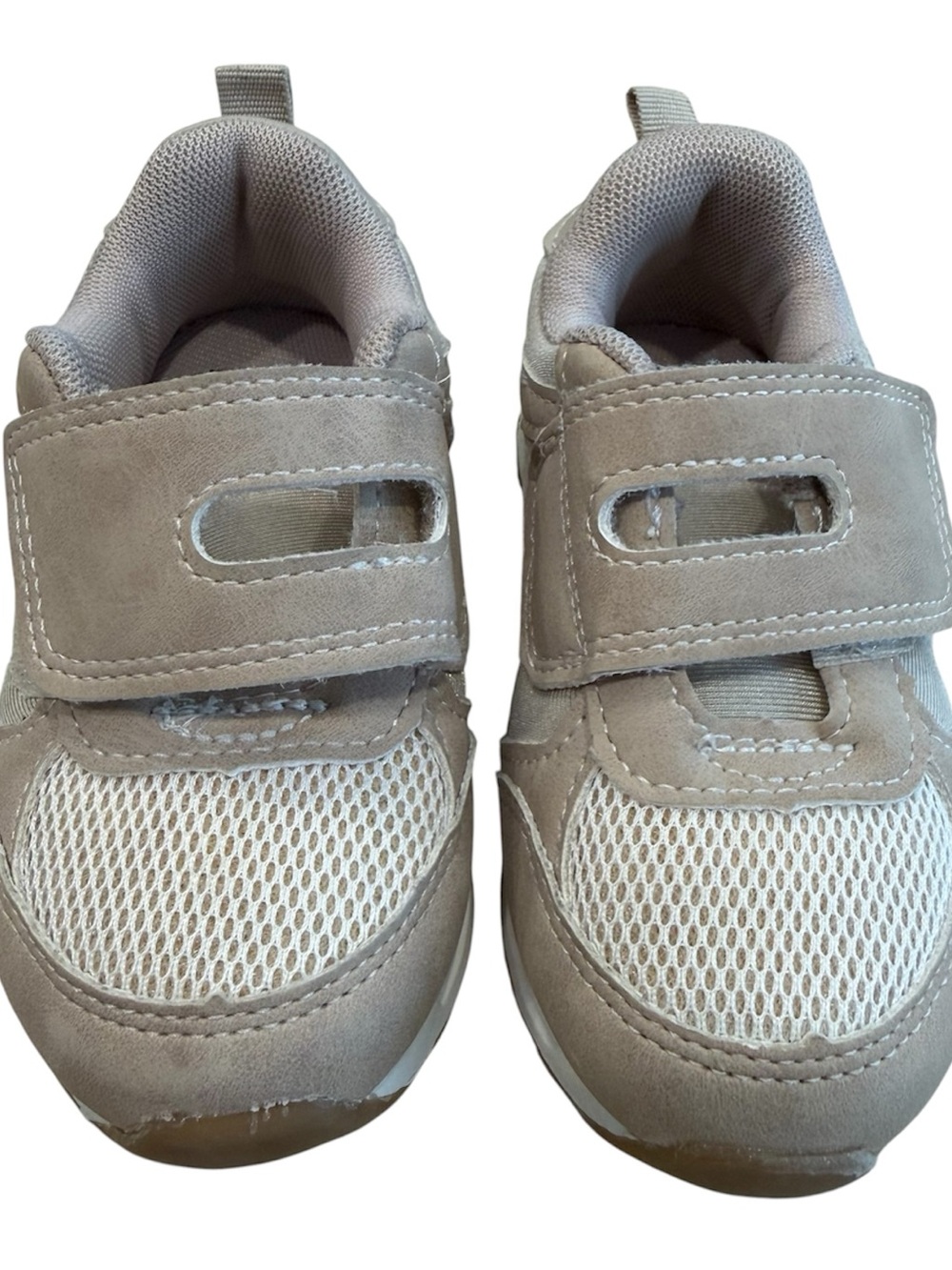 Primark Kids Beige Hook-and-Loop Sneakers